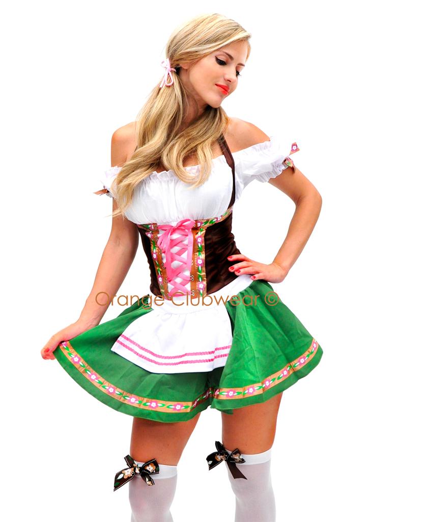 2 PC. German Gretchen Oktoberfest October fest Halloween Costume Dress