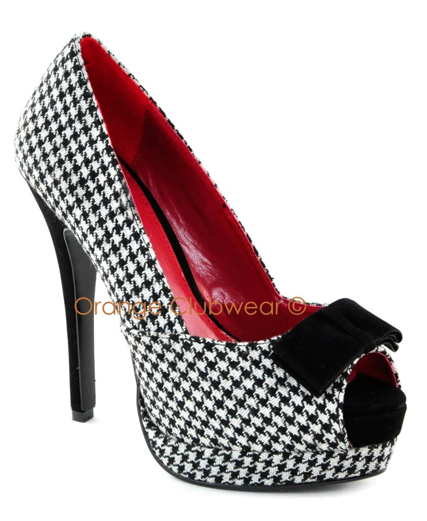 houndstooth pumps heels