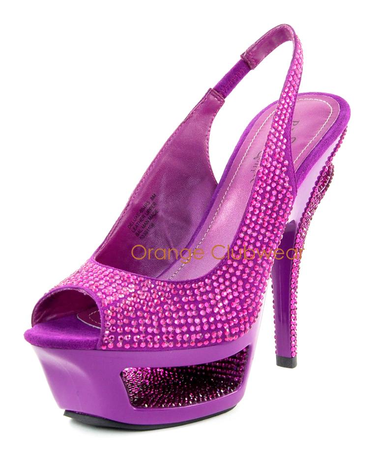 bright platform heels