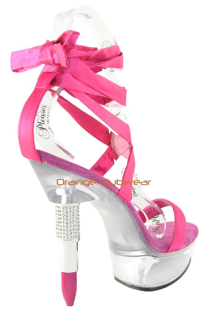 pink ribbon heels