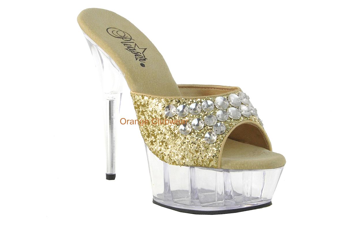 glitter stripper heels