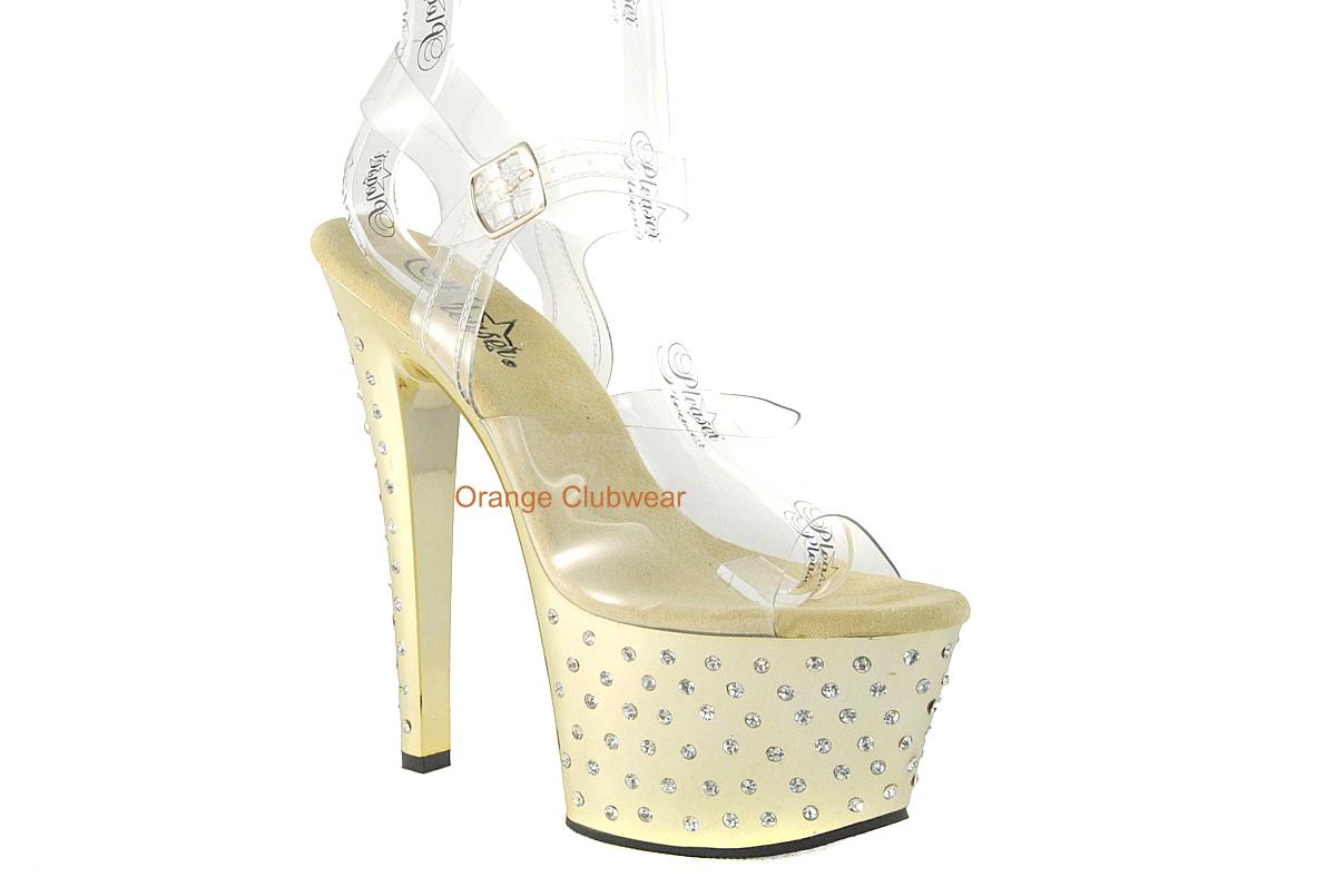 bedazzled stripper heels