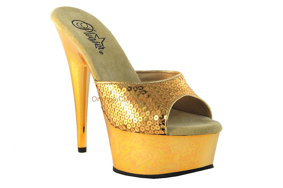 sequin platform heels