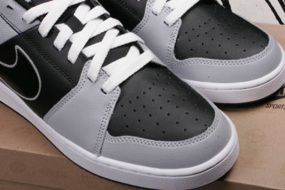 New NIKE Backboard II BLACK & GREY All Leather DUNK LowTop Style Shoes ...