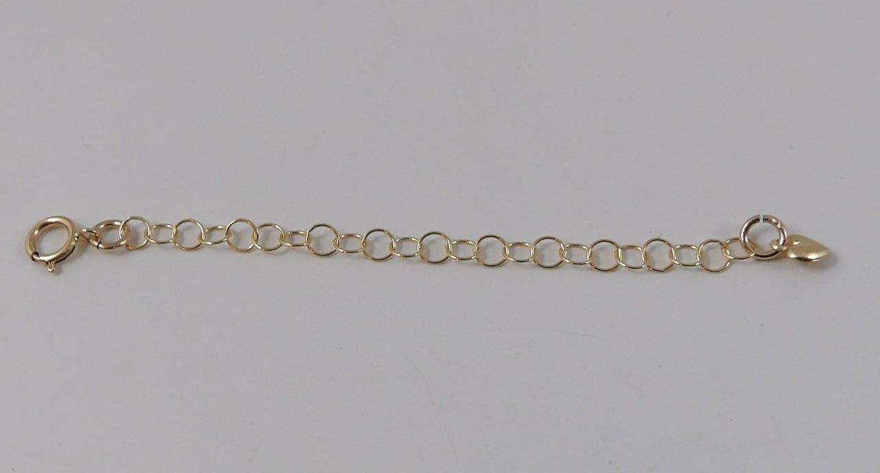 New 14k yellow gold filled necklace chain extenders size 1", 2", 3" & 4
