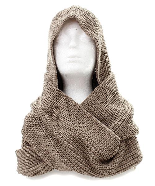New Knit Hooded Cowl Infinity Scarf Hot Style-Black,Taupe ...
