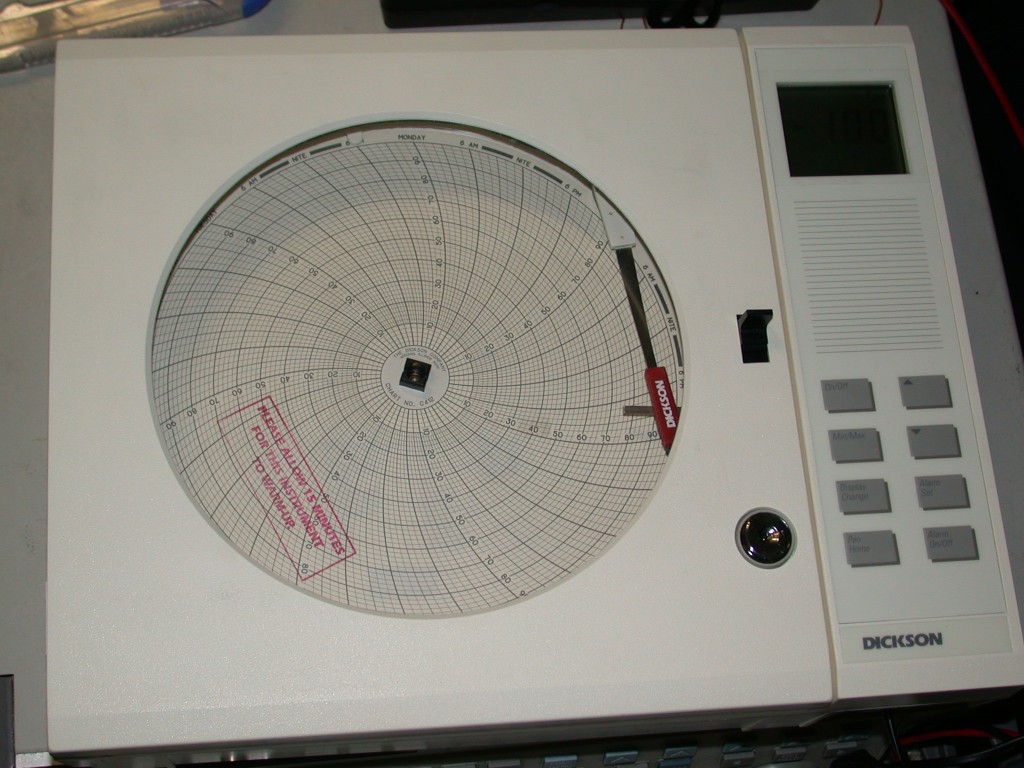 DICKSON KTXA TEMPERATURE CHART RECORDERCALIBRATED eBay