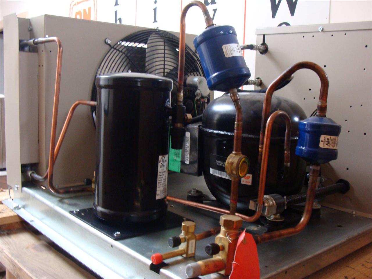 New Indoor 3/4hp Copeland Extended Med Temp Condensing Unit 208/230V