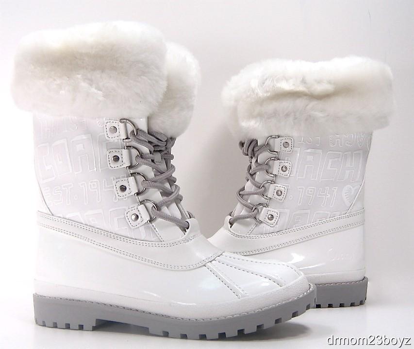target white snow boots