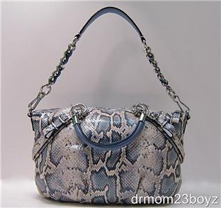 NWT Coach Sophia Ivory Blue Python Embossed Leather Purse 16354 Ltd ... NWT Coach Sophia Ivory Blue Python Embossed Leather Purse 16354 Ltd ...