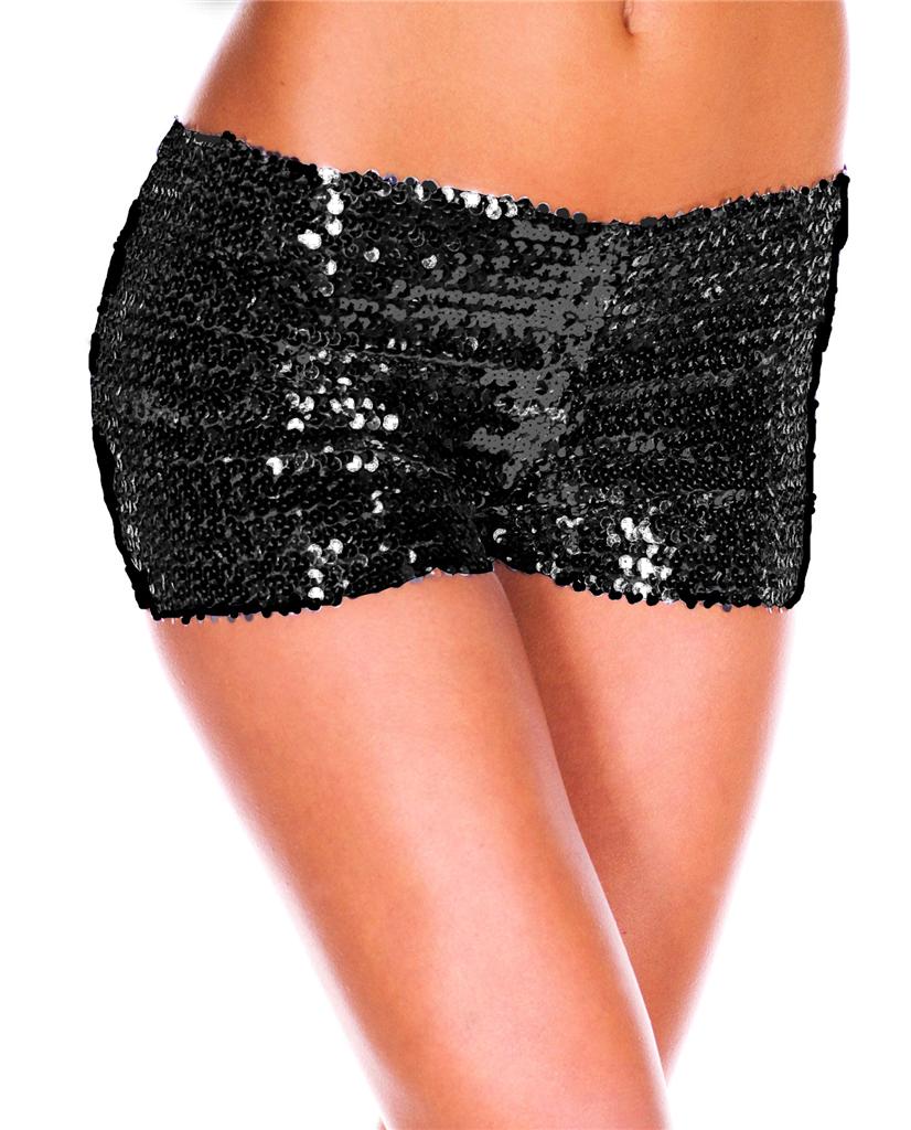 Black glitter shorts Black sequin shorts outfit- I'm not a sequins lover but this outfit is really cute! Textured shorts and sheer top. Find this Pin and more on Stressed, Depressed, But well dressed by Vanessa Soto ️. Same color textured shorts and a sheer blouse.