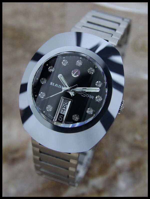 AUTHENTIC MENS VINTAGE RADO DIASTAR TUNGSTEN AUTOMATIC, DIAMOND DIAL, c