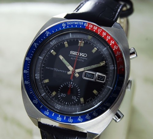seiko automatic chronograph vintage