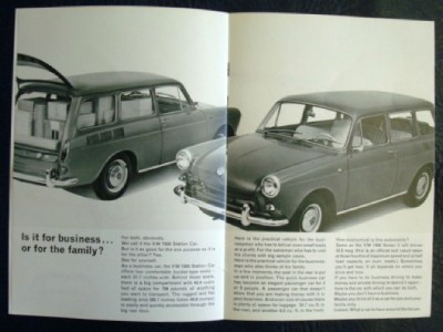 VOLKSWAGEN 1500 RANGE BROCHURE CIRCA 1961. | eBay