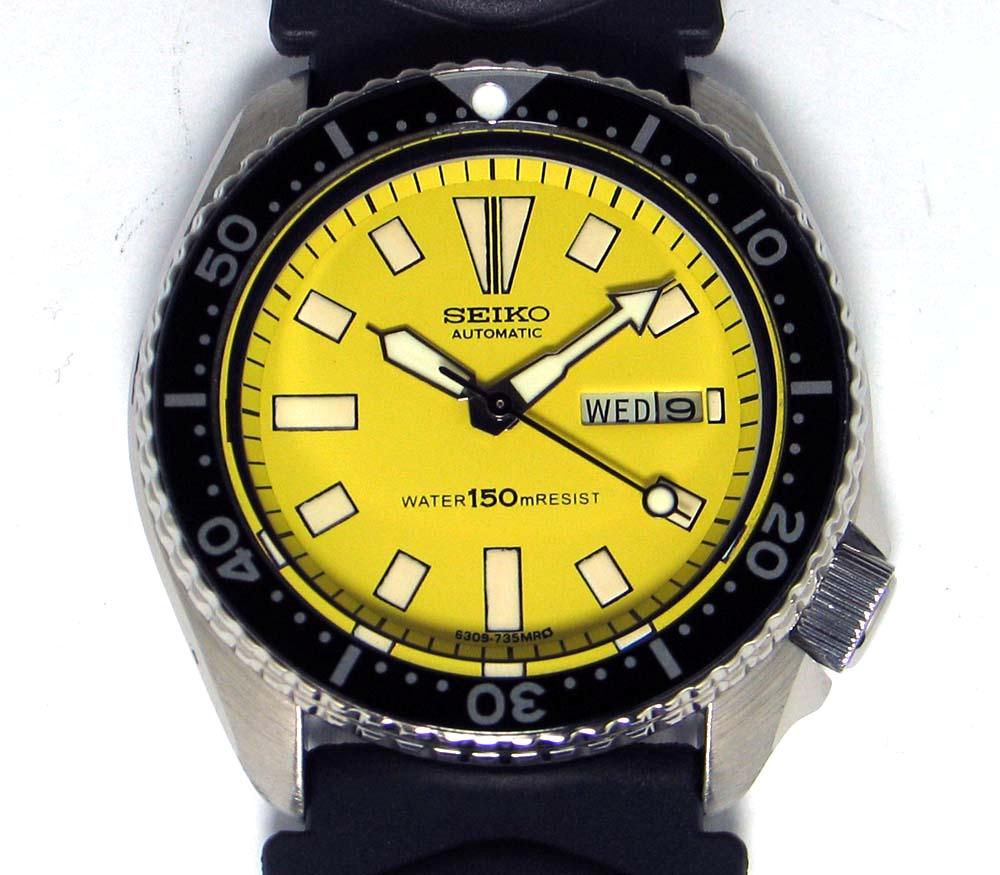 seiko yellow chronograph