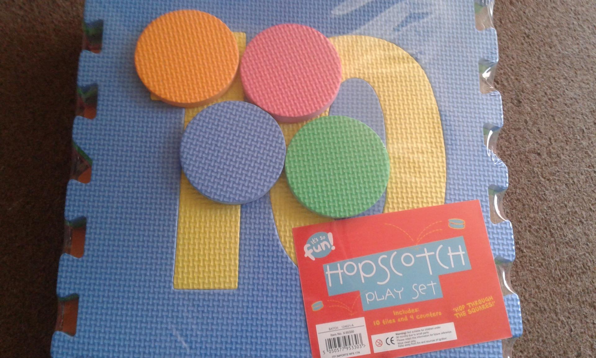 Large Outdoor/Indoor Hopscotch Play Set Mats Pad Foam Mat Children