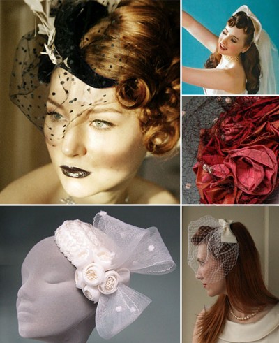 Vintage Style Headpiece Inspiration Birdcage veils