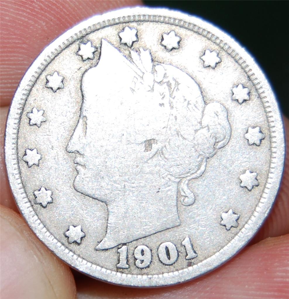 1901 LIBERTY HEAD V NICKEL 5 CENTS COIN LARGE PICTURES EBay 1901-liberty-head-v-nickel-5-cents-coin-large-pictures-ebay