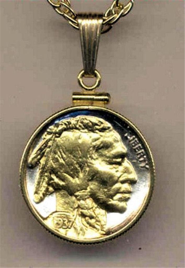 Indian head coin necklace