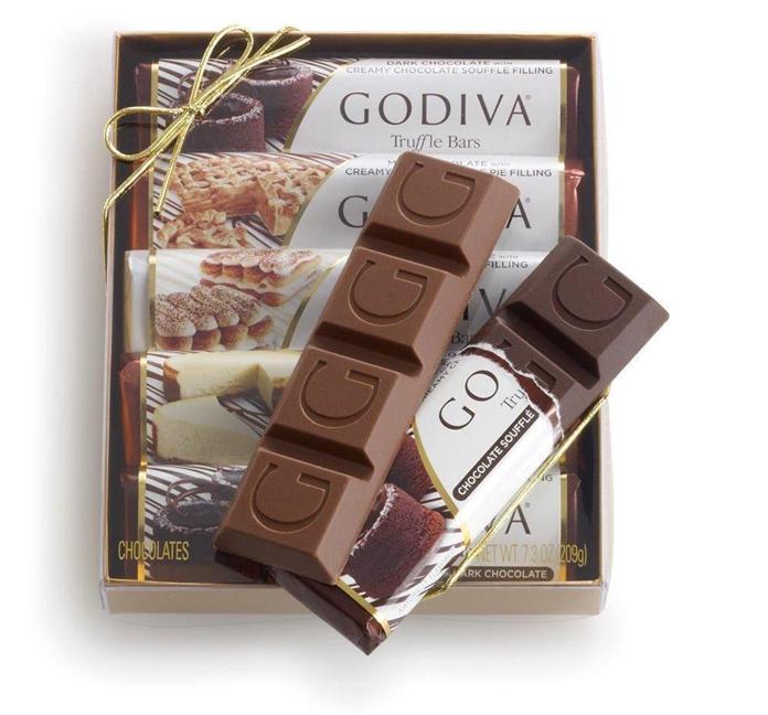Godiva Chocolarier Assorted 5pk Dessert Truffle Chocolate Bar Gift Set