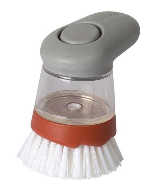 Casabella Smart Scrub Soap Dispensing Palm Dish Brush