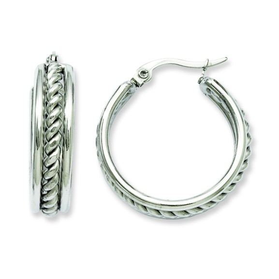 s Chisel Stainless Steel Polished & Textured T