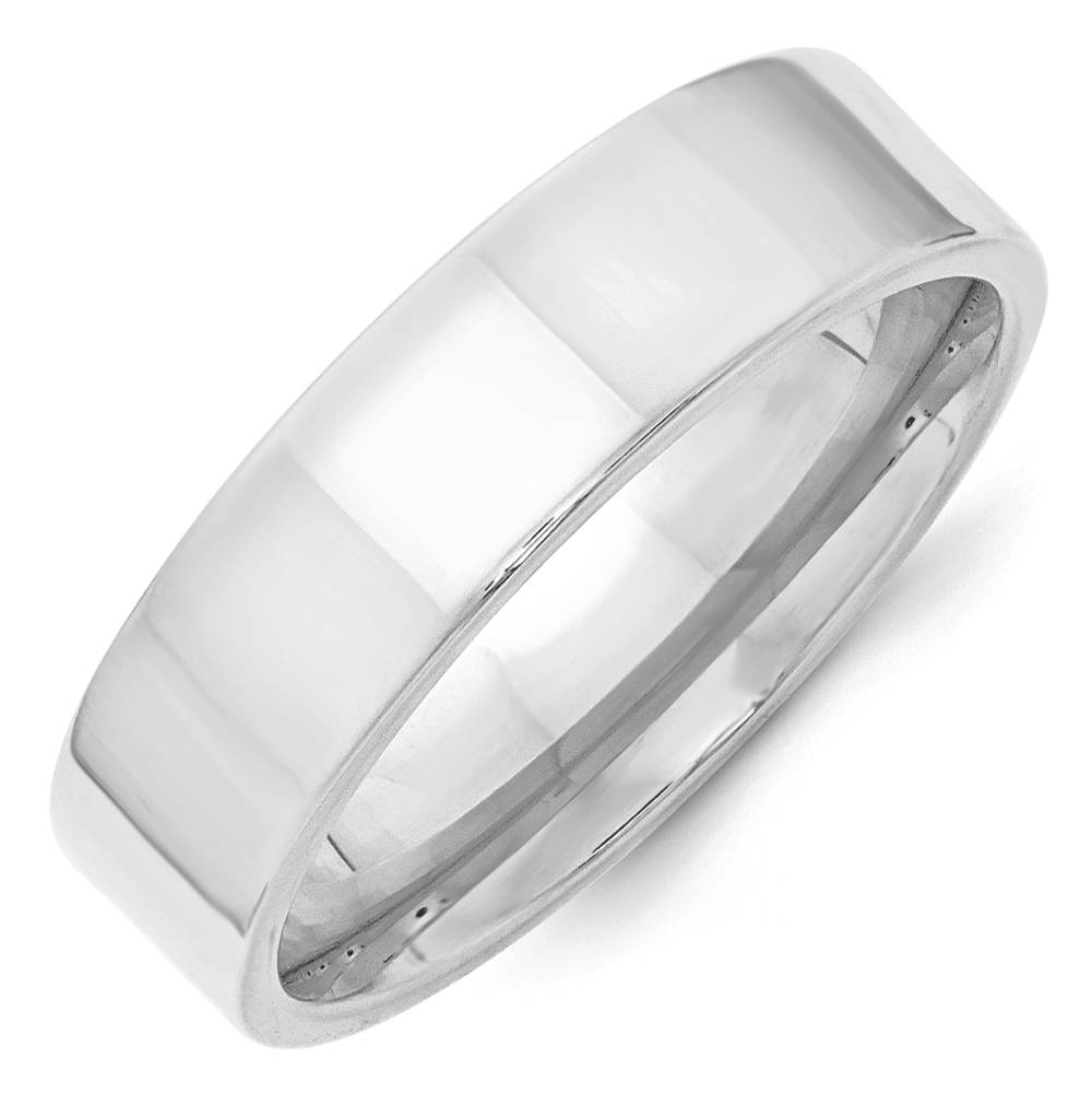 10 k Flat  Fit Band Gold 14K gold about wedding white White 6mm Wedding Comfort Size size Ring band