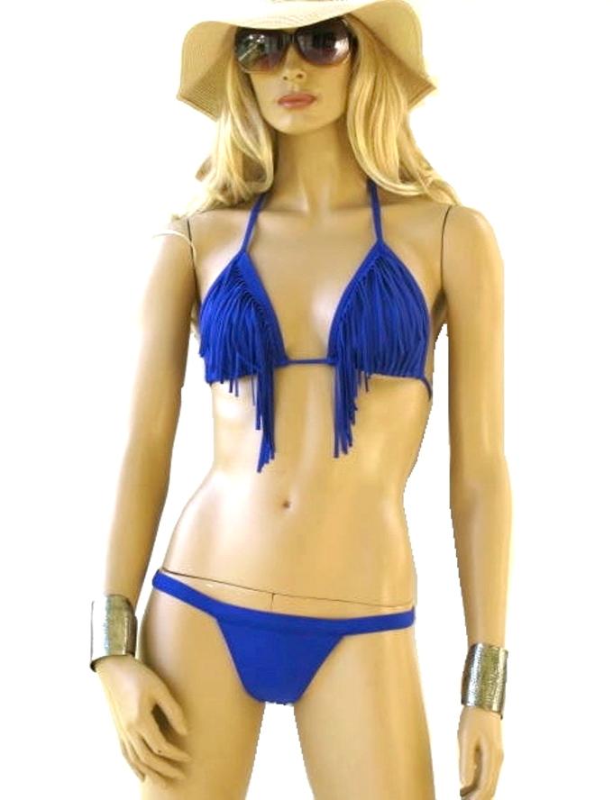 Blue Fringe Bikini Ebay