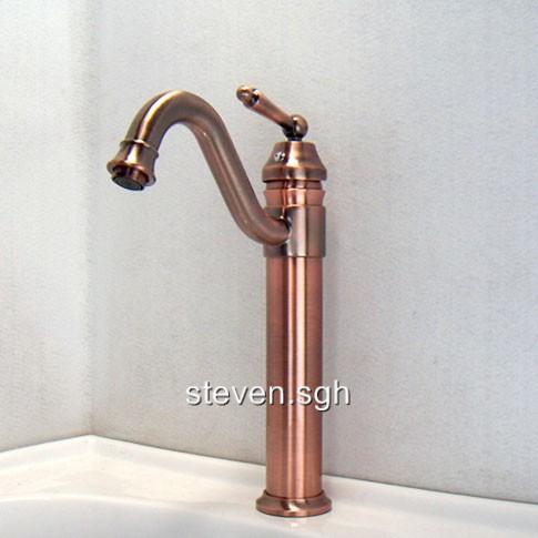 Antique Copper Single Lever Sink Faucet Bathroom Basin Mixer Tap 5631C ...