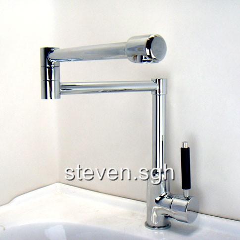 Modern Chrome Deck Mounted Kitchen Pot Filler Faucet 0675 ...