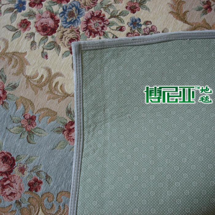 French Country Victorian Traditional Classic Floral Blue Floor Rug Area