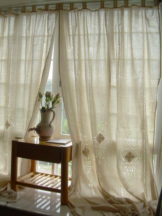 cotton lace curtain
