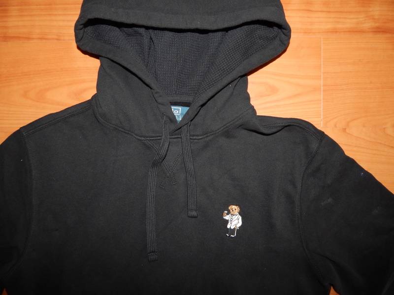 Polo Ralph Lauren Men Teddy Bear Pullover Hoodie Sweater Black - S | eBay