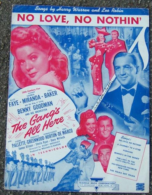 Sheet Music - No Love, No Nothing