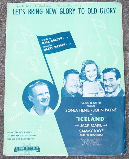 Sheet Music - Let's Bring New Glory to Old Glory