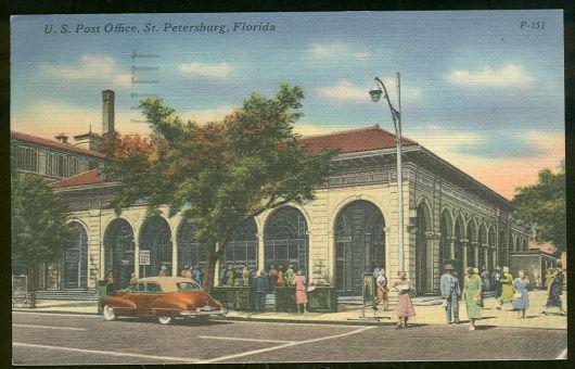 Postcard - Us Post Office, St. Petersburg, Florida