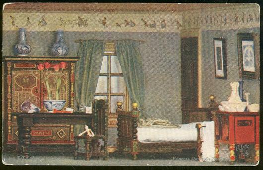 Image for TUCK'S POSTCARD OF PRINCESS DAPHNE'S BEDROOM IN TITANIA'S PALACE
