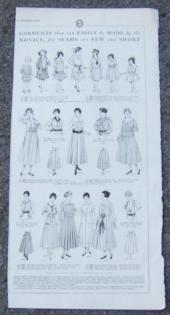 Image for 1916 LADIES HOME JOURNAL PAGE FOR GARMENTS THAT ARE EASILY MADE FOR WOMEN