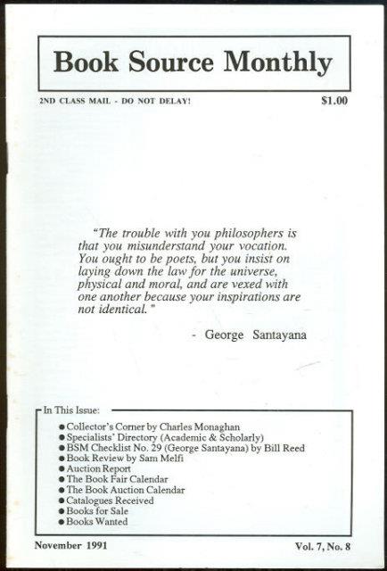 Huckans, John - Book Source Monthly Magazine November 1991