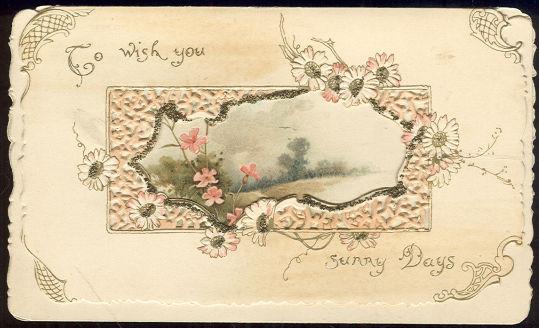 Advertisement - Victorian Christmas Card to Wish You Sunny Days
