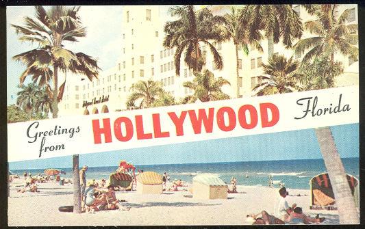 Postcard - Greetings from Hollywood, Florida