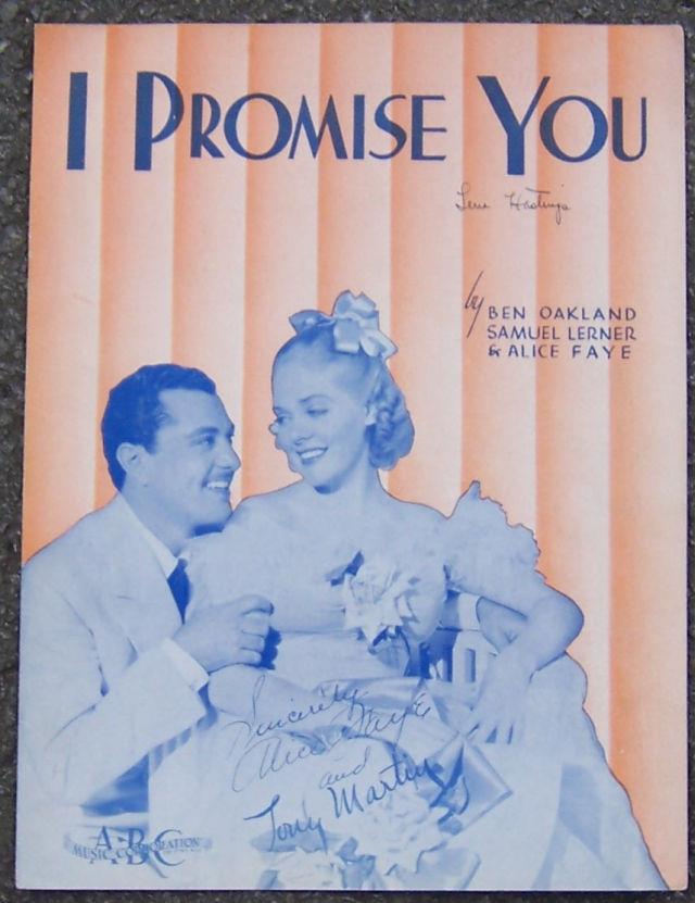 Sheet Music - I Promise You