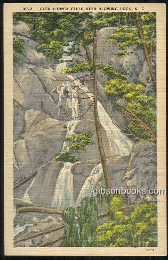 Postcard - Glen Burnia Falls, Blowing Rock, North Carolina