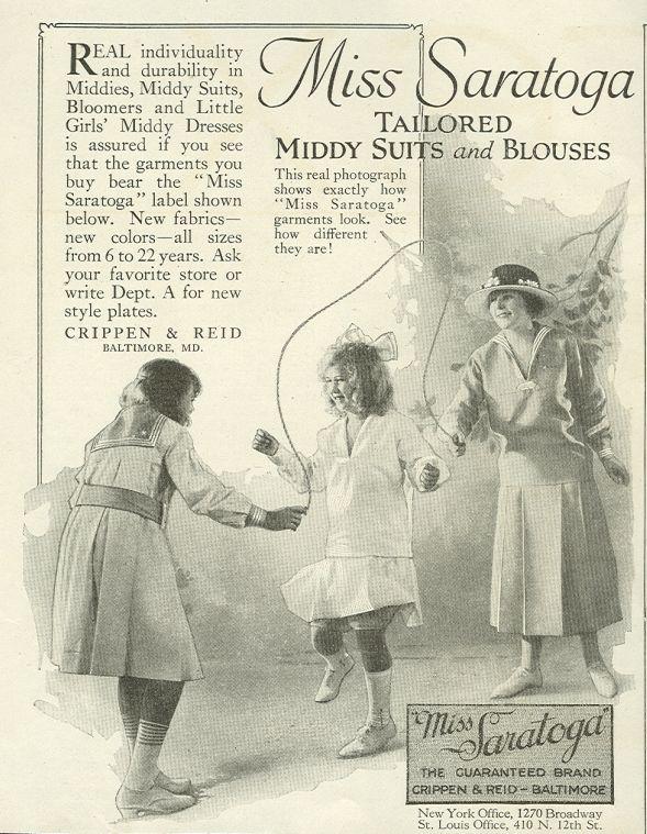 Image for 1921 LADIES HOME JOURNAL MISS SARATOGA GARMENTS MAGAZINE ADVERTISEMENT