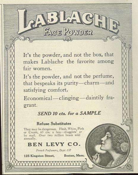 Image for 1921 LADIES HOME JOURNAL LABLACHE FACE POWDER MAGAZINE ADVERTISEMENT