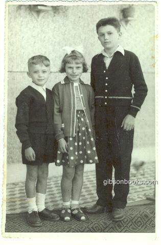 Photograph - Photograph of Three Hungarian Children All Dressed Up