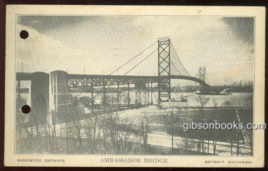 Image for AMBASSADOR BRIDGE BETWEEN SANDWICH, ONTARIO AND DETROIT, MICHIGAN