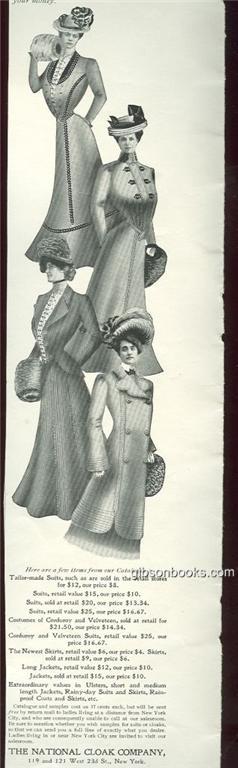Image for 1901 LADIES HOME JOURNAL NATIONAL CLOAK COMPANY MAGAZINE ADVERTISEMENT