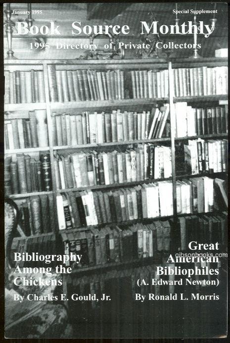 Image for BOOK SOURCE MONTHLY MAGAZINE JANUARY 1995 DIRECTORY OF PRIVATE COLLECTORS Special Supplement