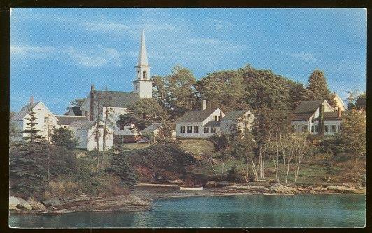 Postcard - Old Mill Cove, Boothbay Area, Maine